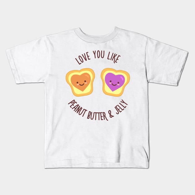 Spread Love Dark Kids T-Shirt by AnishaCreations